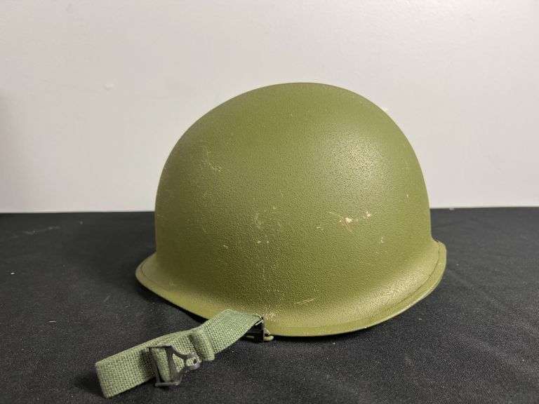 US Military Helmet w/Shell Liner & Chinstrap image