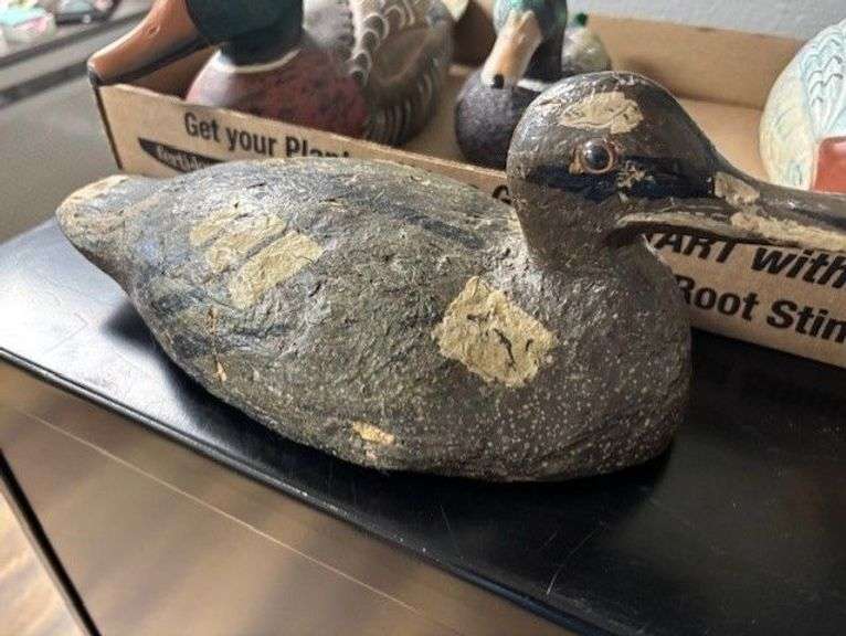 Vintage Duck Decoy and Other Decoys