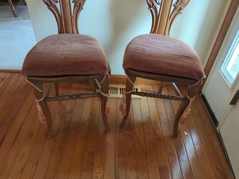 (2) Chairs - Carved