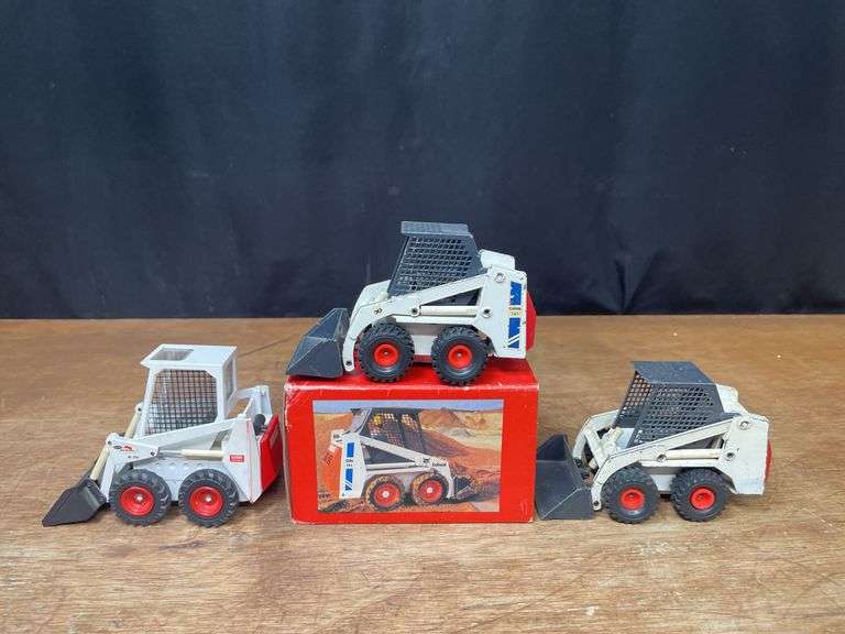 (3) 1/19 Bobcat Skid Steer Loaders