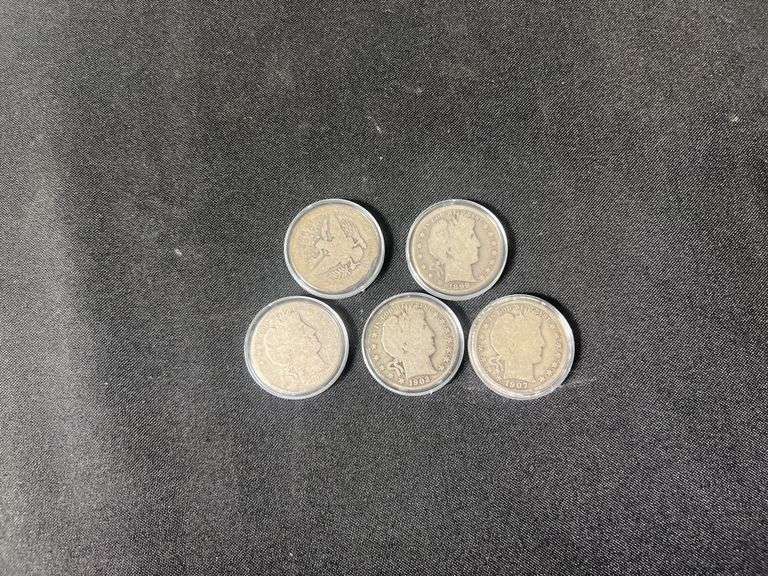 16 Barber Half Dollars