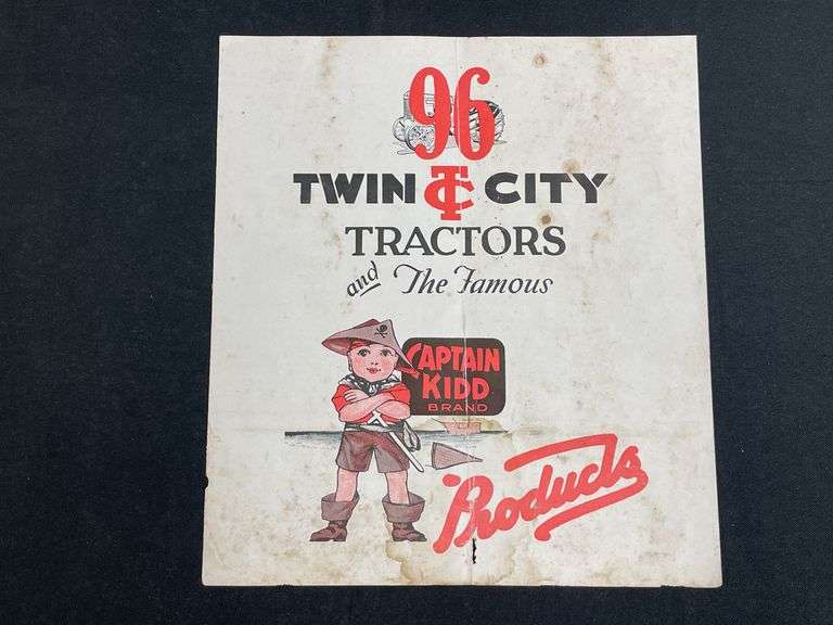 Twin City Tractors Captain Kidd Sales Literature
