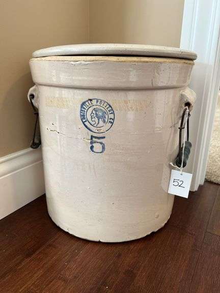 Louisville Pottery 5 Gallon Crock with Lid image