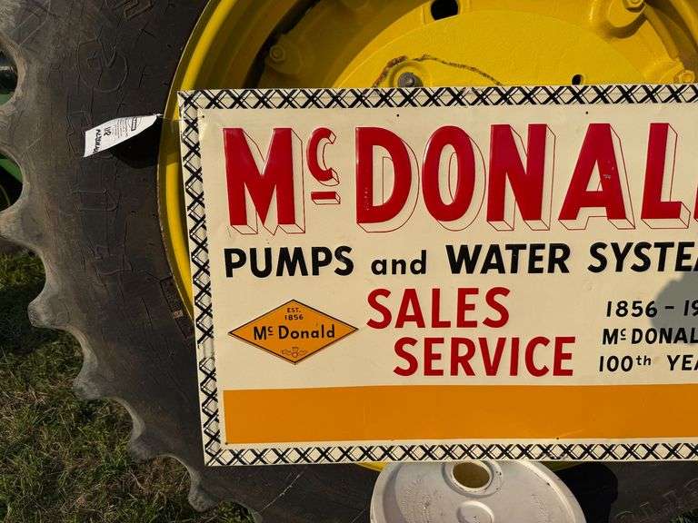 McDonald Water Systems Sign