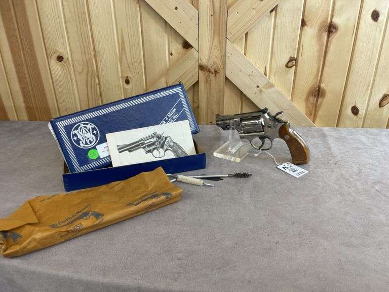 Rare! Nickeled S&W Model 19-3 .357 Magnum DA Revolver image