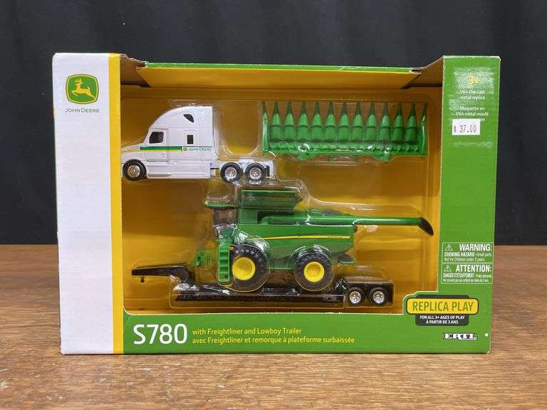 1/64 John Deere S780 Combine + Semi Set NIB Ertl image