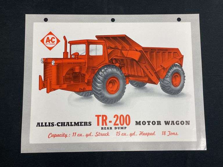 Allis Chalmers TR-200 Motor Wagon Sales Literature image