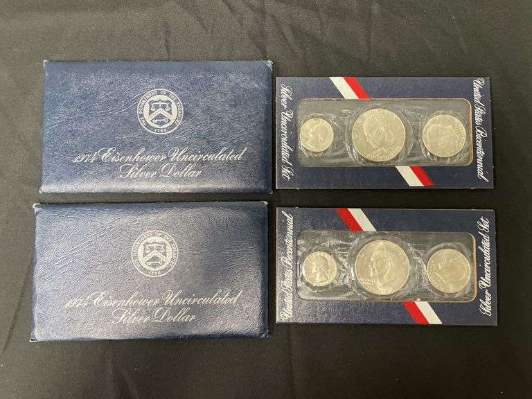 1974 Eisenhower Uncirculated Silver Dollar Set image