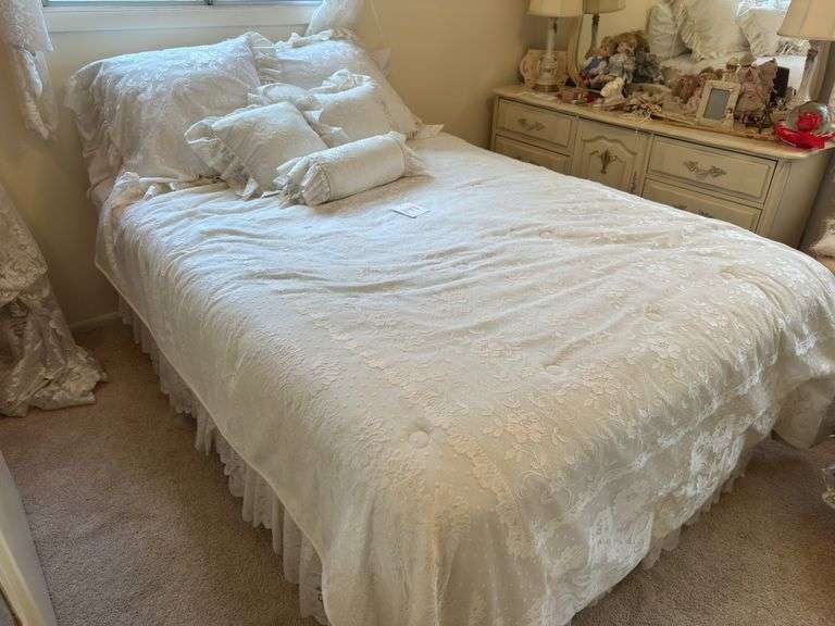 Bed and sheets
