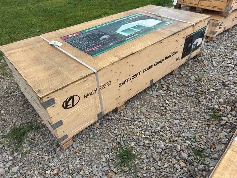 23 X 22FT Double Garage Metal Shed