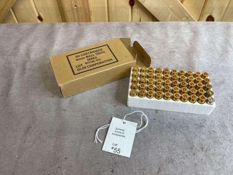 1 Box Olin/Winchester M882 9mm Ball