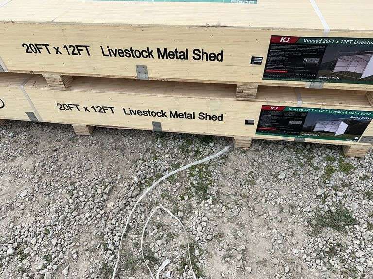 20 X 12 FT Livestock Metal Shed