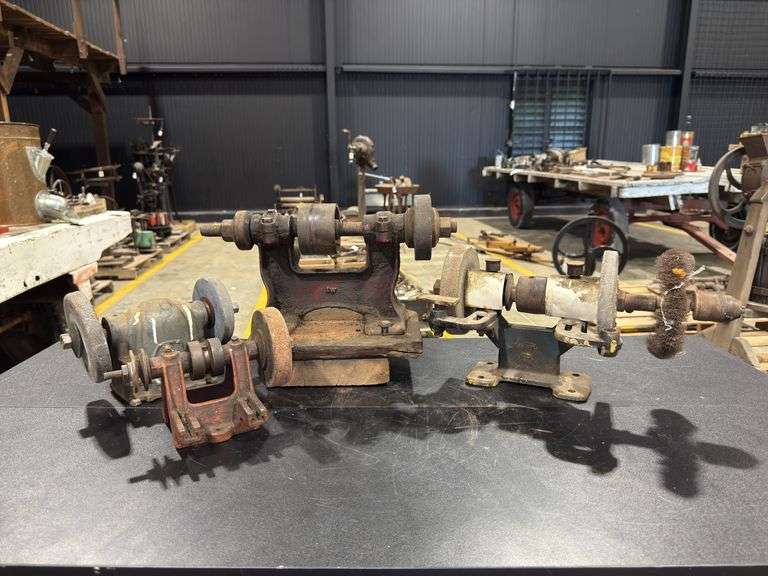 Four Belt Driven bench grinders image
