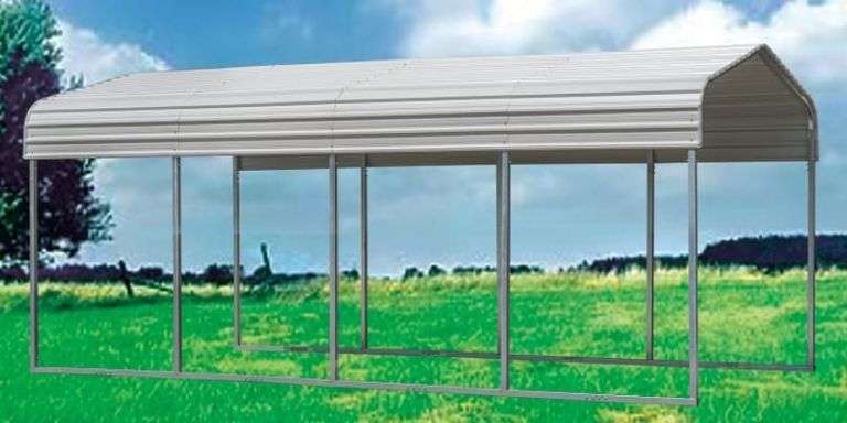11 X 19FT Steel Single Carport image