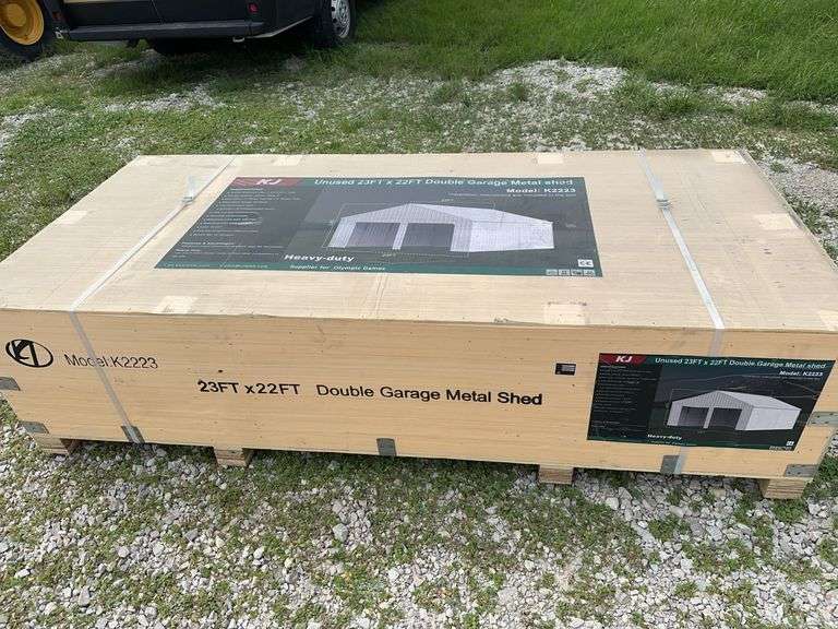 23 X 22FY Double Garage Metal Shed