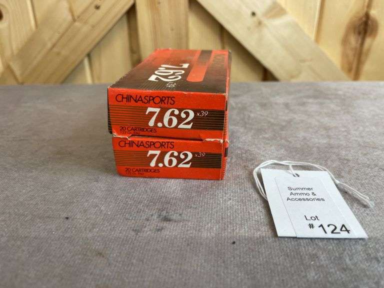 2 Boxes Norinco China Sports 122 Gr.  7.62x39