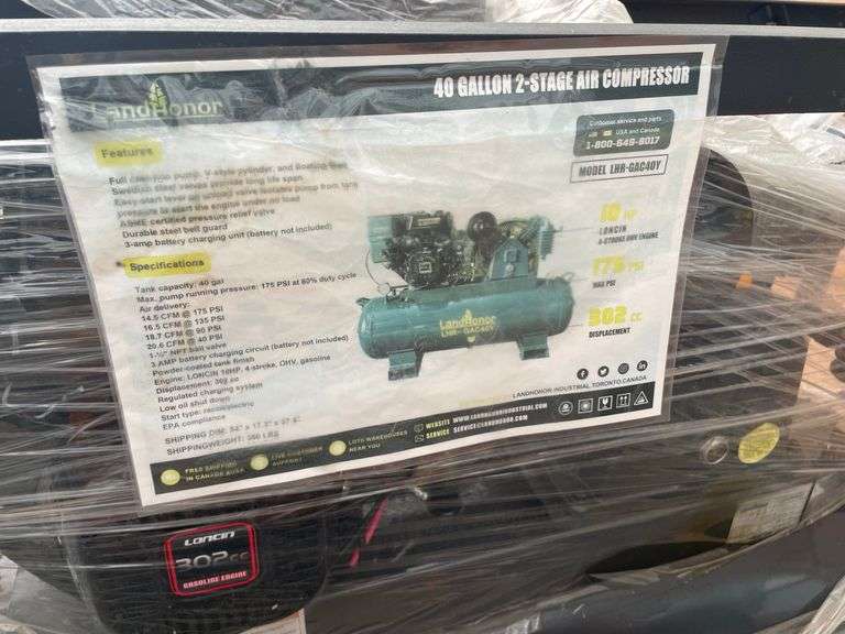 40 Gallon 2 Stage Air compressor image