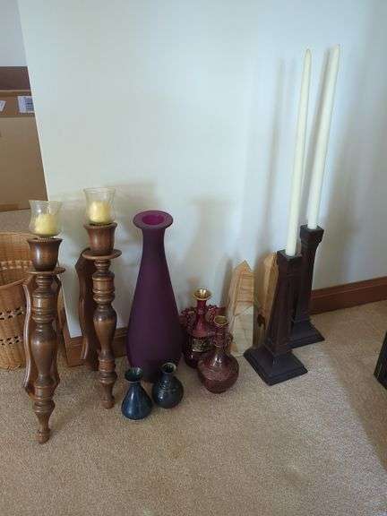 Candle Holders and Decor Lot image