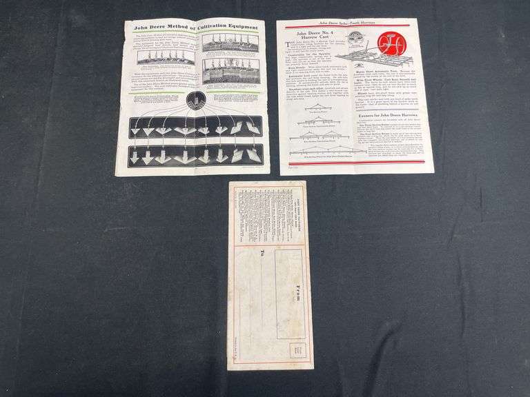 (3) John Deere Implement Sales Literature