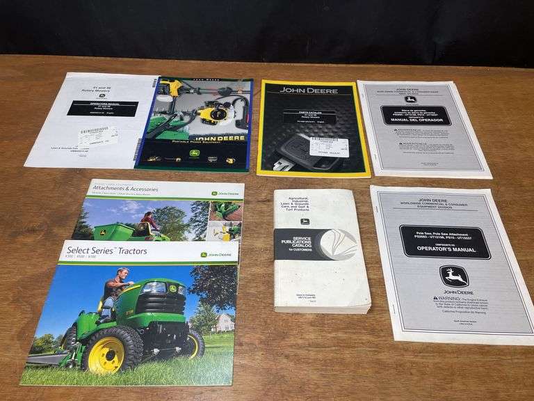 (8) John Deere L&G Sales Literature + Manuals image