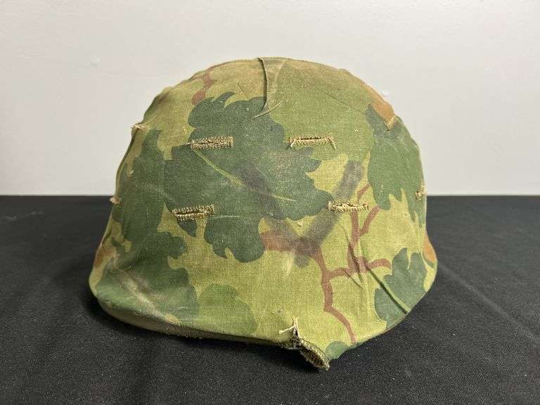US ID'd Military Helmet w/Shell Liner & Camo Cover image
