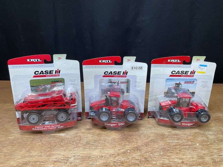 (3) 1/64 Case-IH Steiger 4wds + Patriot 3300 Sprayer NIB Ertl image