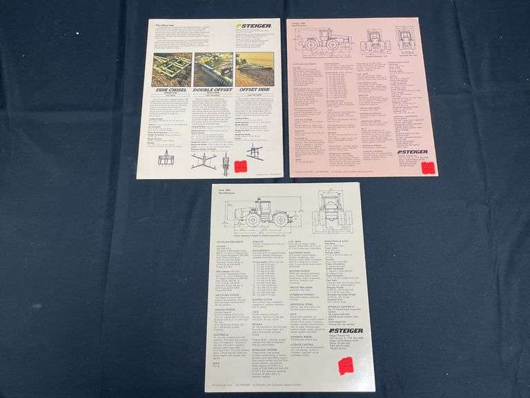 (3) Steiger 4wd Tractor Sales Literature
