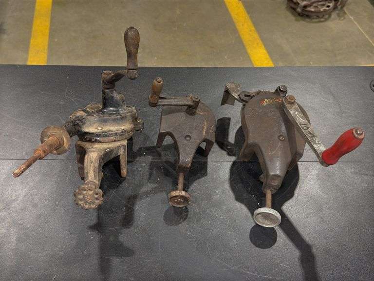 Three Hand Cranked Grinders image