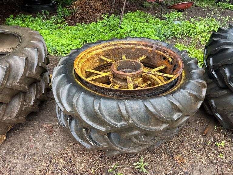(2) 11-36 Tires on John Deere Wheels image
