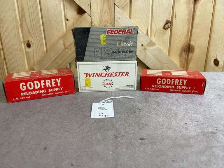 4 Boxes Misc Winchester, Federal & Godfrey .38/.357 Magnum image