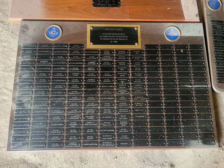 Masonic Lodge Plaques