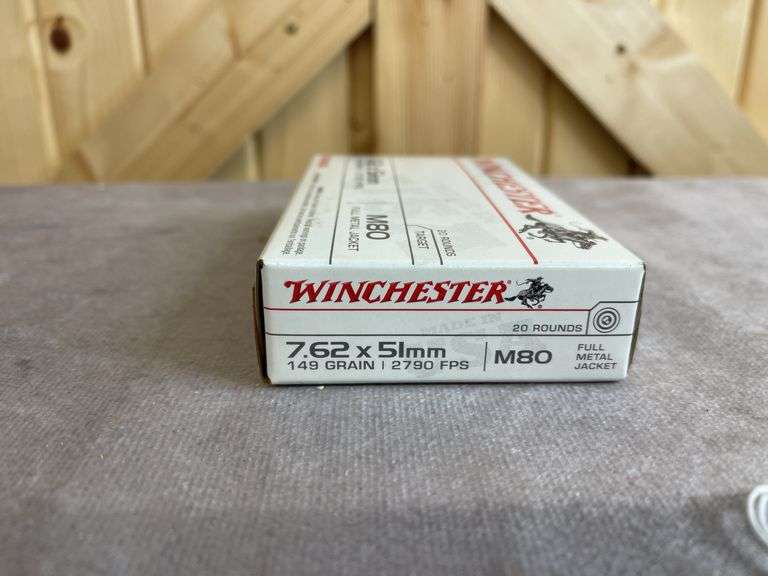 1 Box Winchester 149 Gr. FMJ 7.62X51