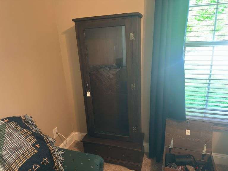 Wooden & Glass Gun Cabinet image