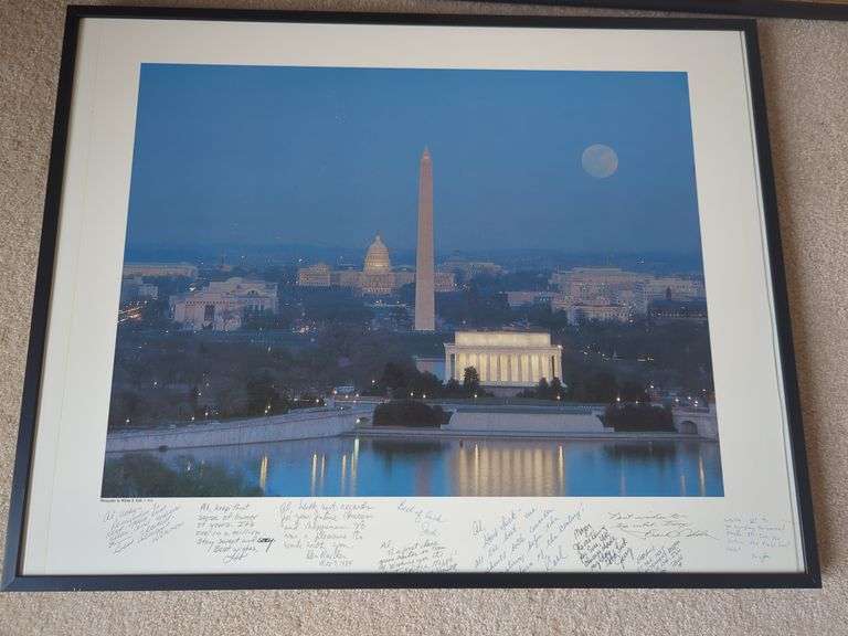 (3) Pieces Framed Pictures - Marine History/DC