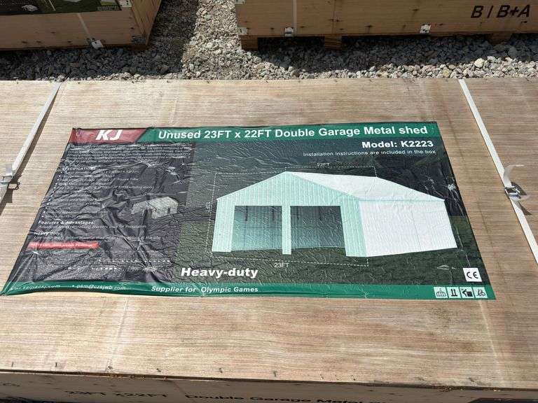 23 X 22FT Double Garage Metal Shed