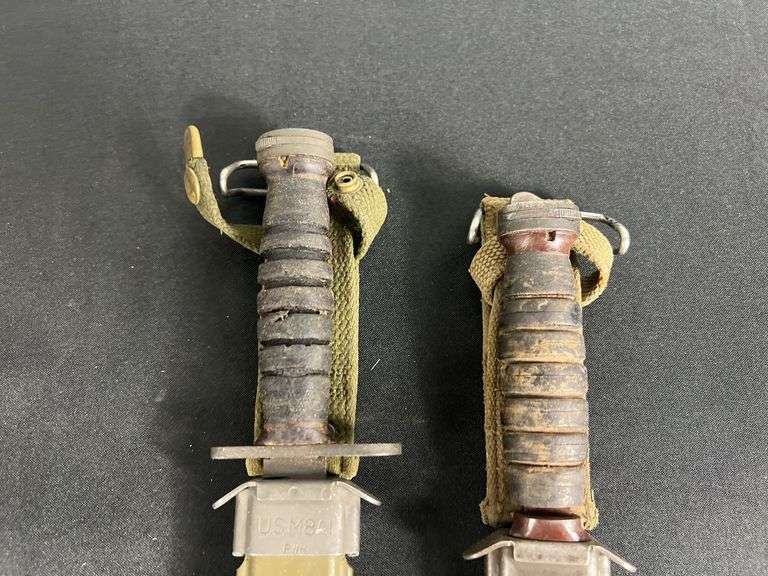 (2)-US M4 Bayonets w/M8A1 Scabbards