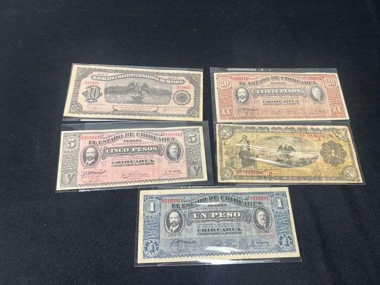 Mexican paper Currency