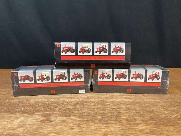 (3) 1/64 IH 66 Series Tractor Sets NIB Ertl image