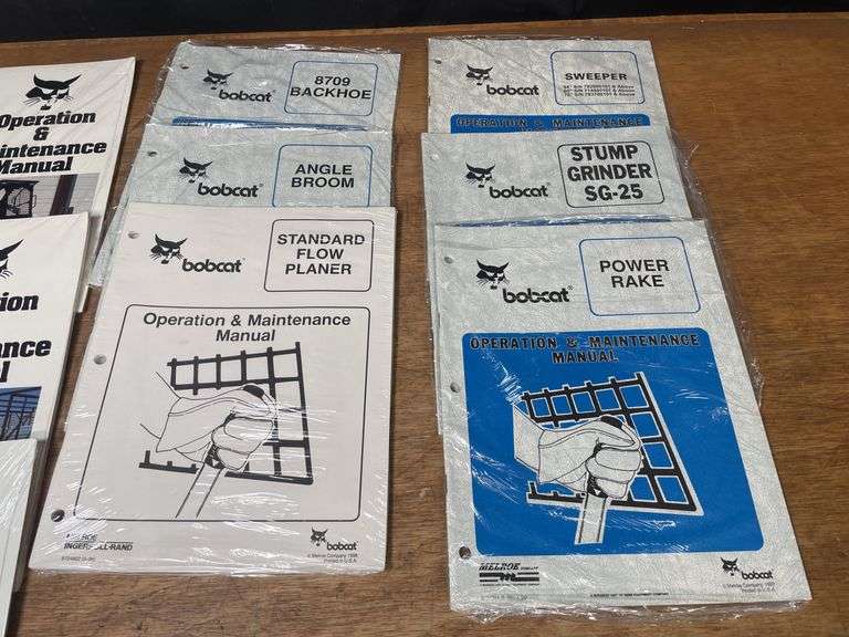 (12) Bobcat Manuals
