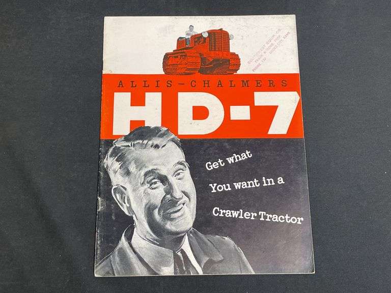 Allis Chalmers HD-7 Crawler Sales Literature image