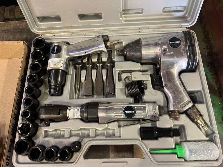 Coleman Powermate 1/2" Air Impact, 3/8" Ratchet, and Air Hammer