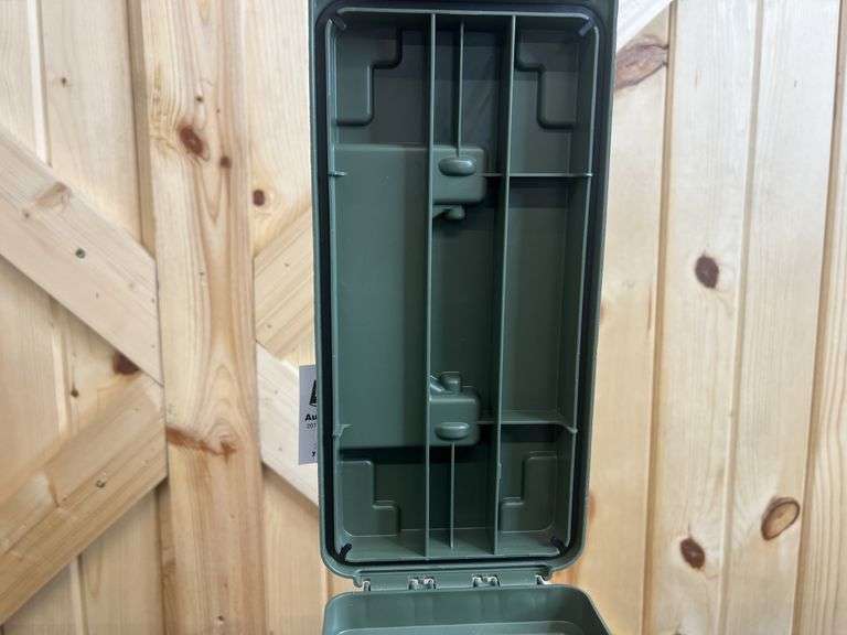 Two Empty Hard Plastic Range Boxes; 1 Plano