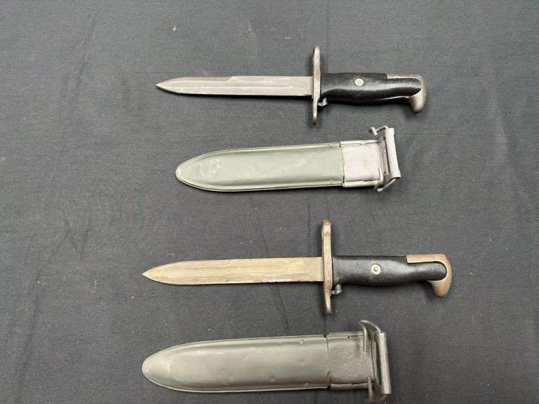 (2)-US Korea/Vietnam Modified Bayonets with Scabbards image