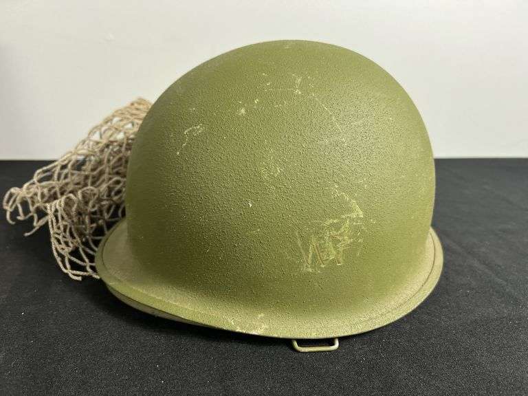 US Military Helmet w/Shell Liner & Net Cover image