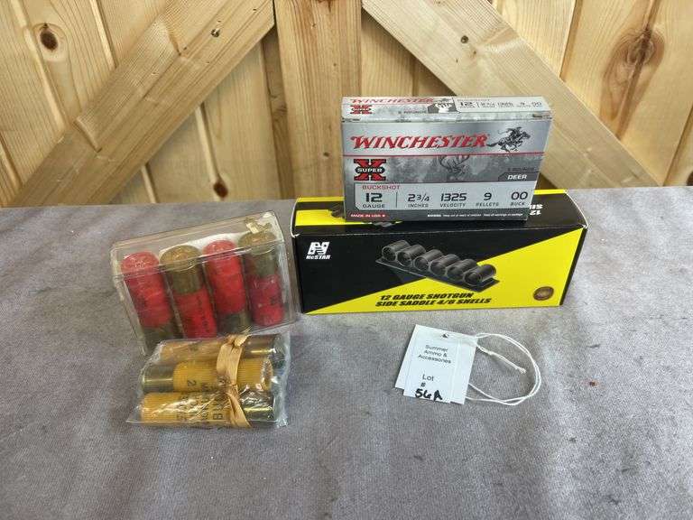 Misc 20 & 12 Gauge Shotgun Shells With Shotgun Side Saddle image