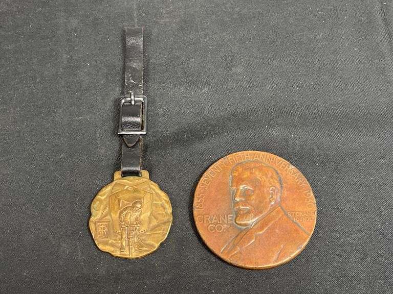 (2) Crane Co. Medallion + IH Watch Fob image