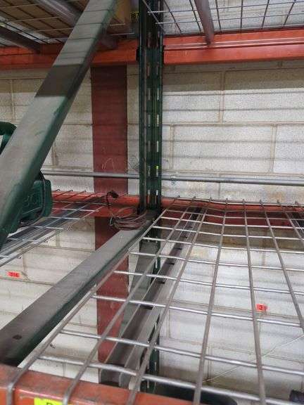Extra Large Lot - (10) Sections Heavy Duty Pallet Racking 16 ft Tall with 8 ft sections