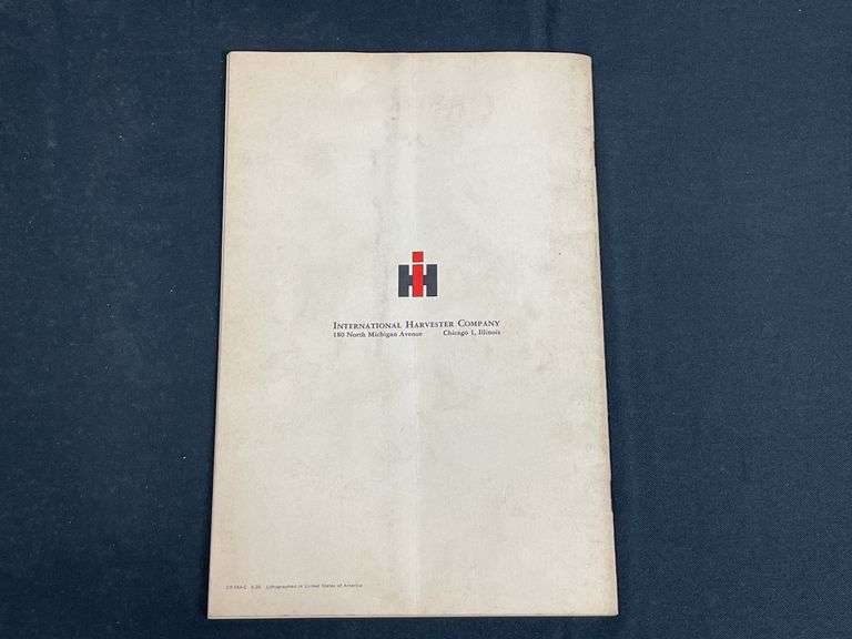 IH Automotive Vehicles Booklet