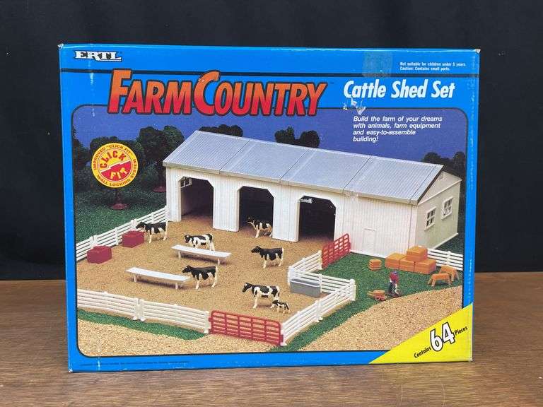 1/64 Cattle Shed Set NIB Ertl image