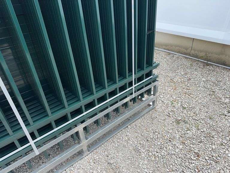 10 X 7 FT Powder Coated Steel Site Fence